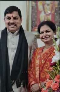 Dr Mohan yadav & Wife seema yadav